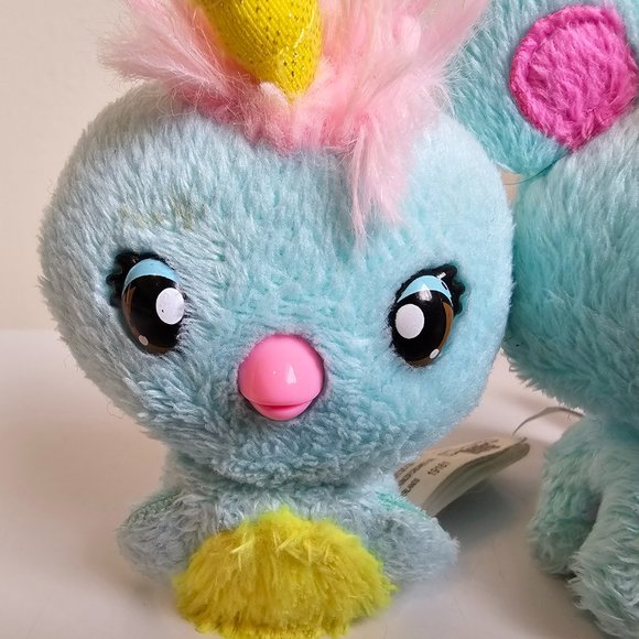 Spin Master Hatchimals Hatchtopia Life Plush Lot Narwarbler & Bearakeet Blue 3" - Picture 2 of 8